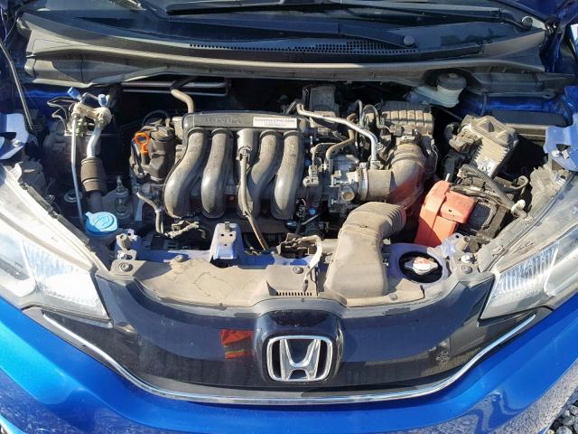 3HGGK5H81FM734993 - 2015 HONDA FIT EX BLUE photo 7