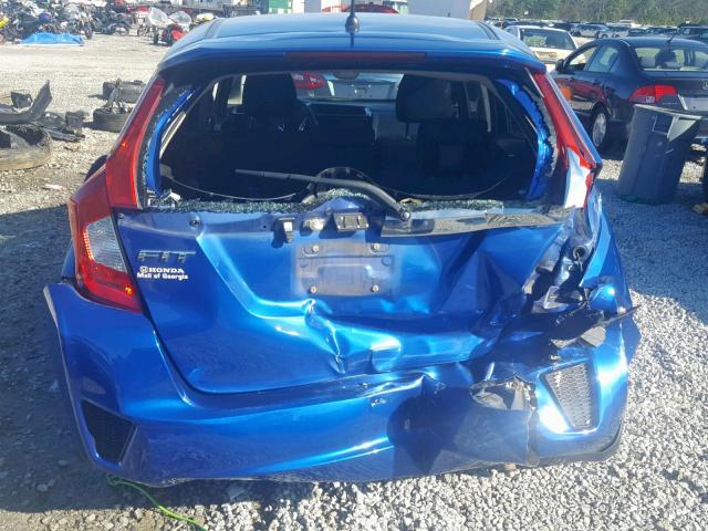 3HGGK5H81FM734993 - 2015 HONDA FIT EX BLUE photo 9