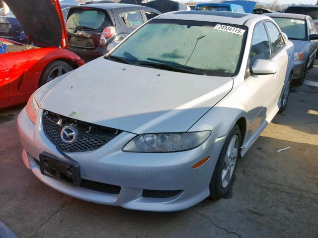 1YVFP80D835M53257 - 2003 MAZDA 6 S SILVER photo 2