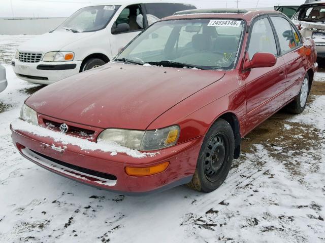 1NXBB02E8VZ502245 - 1997 TOYOTA COROLLA DX BURGUNDY photo 2