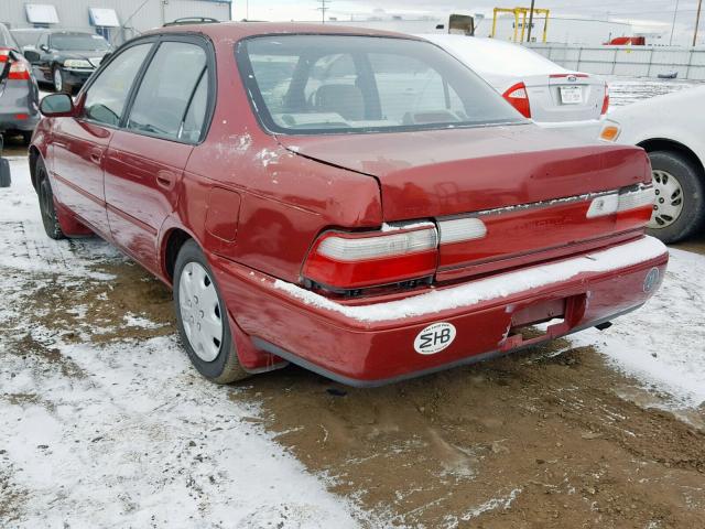 1NXBB02E8VZ502245 - 1997 TOYOTA COROLLA DX BURGUNDY photo 3