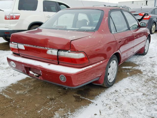 1NXBB02E8VZ502245 - 1997 TOYOTA COROLLA DX BURGUNDY photo 4