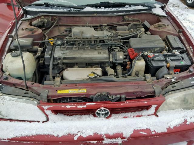 1NXBB02E8VZ502245 - 1997 TOYOTA COROLLA DX BURGUNDY photo 7