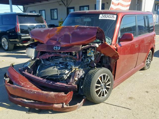 JTLKT324264080019 - 2006 TOYOTA SCION XB Бордовый фото 2