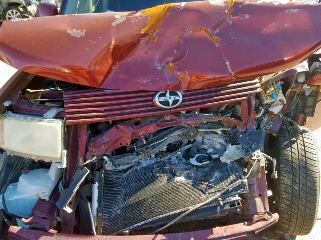 JTLKT324264080019 - 2006 TOYOTA SCION XB Бордовый фото 7