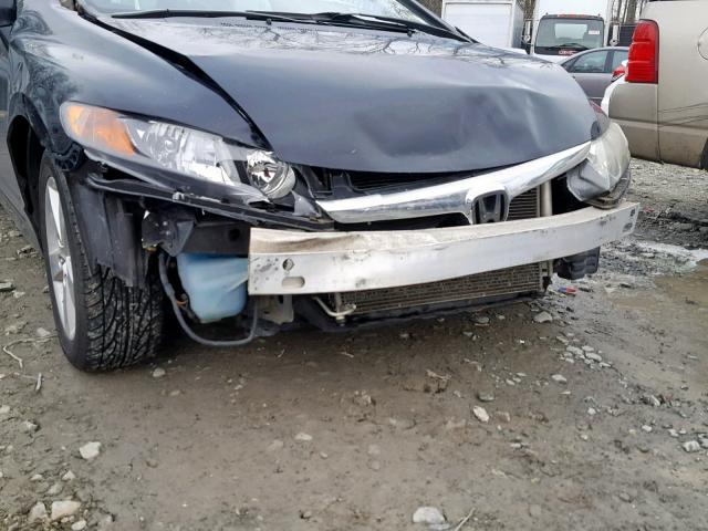 2HGFA16928H505386 - 2008 HONDA CIVIC EXL BLACK photo 9