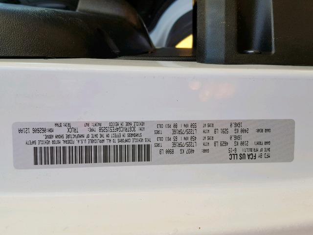 3C6TRVCG4FE515258 - 2015 RAM PROMASTER 白色 照片 10