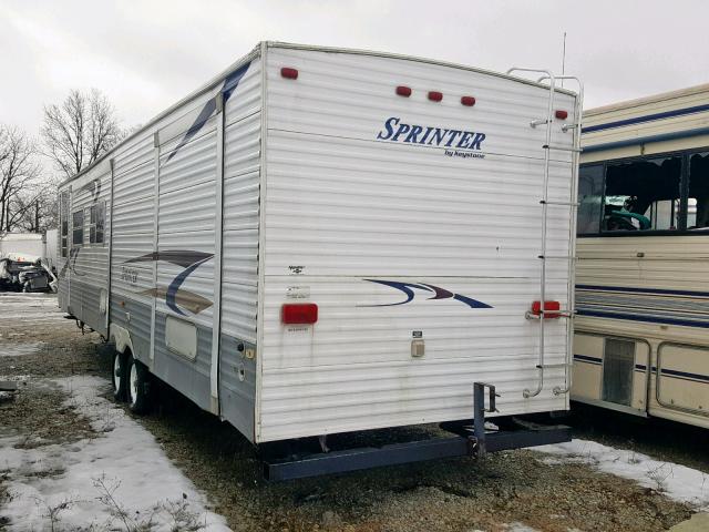 4YDT3802X5A217168 - 2005 KEYSTONE SPRINTER WHITE photo 3