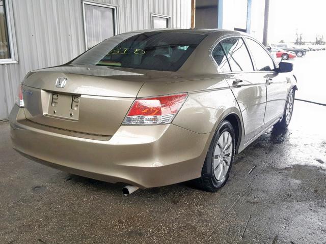 1HGCP26329A184484 - 2009 HONDA ACCORD LX GOLD photo 4