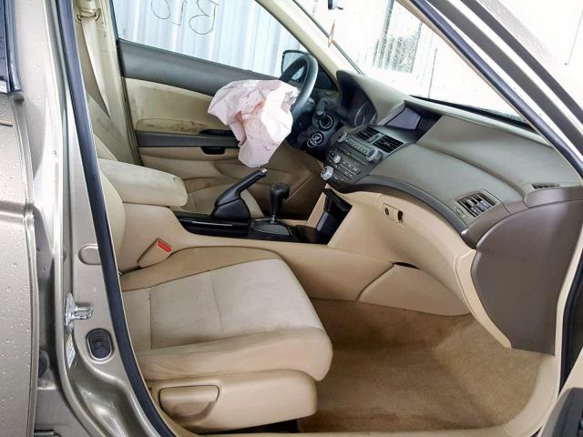 1HGCP26329A184484 - 2009 HONDA ACCORD LX GOLD photo 5