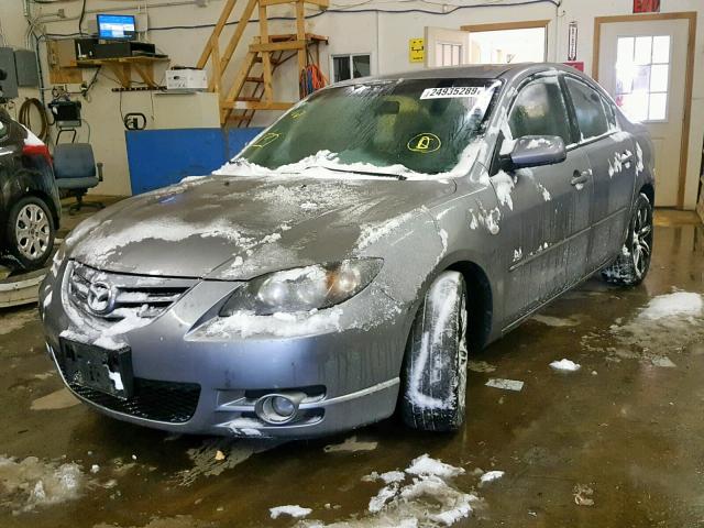 JM1BK123361400833 - 2006 MAZDA 3 S GRAY photo 2