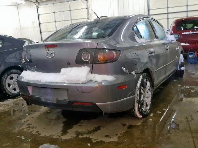 JM1BK123361400833 - 2006 MAZDA 3 S GRAY photo 4