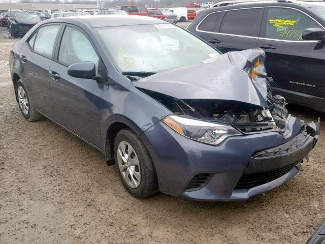 2T1BURHEXGC540330 - 2016 TOYOTA COROLLA L GRAY photo 1