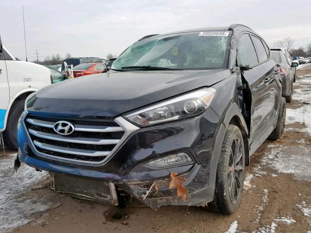 KM8J3CA23HU437648 - 2017 HYUNDAI TUCSON LIM BLACK photo 2