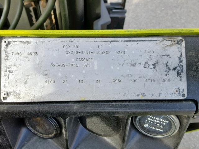 GX23002518805K0F - 2005 CLAR FORKLIFT 绿色 照片 10