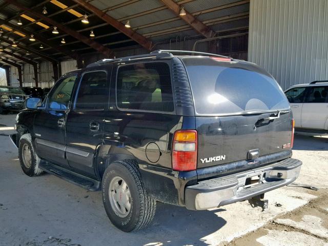 1GKEC13Z22R296820 - 2002 GMC YUKON BLACK photo 3