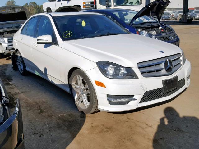 WDDGF4HB5DA781386 - 2013 MERCEDES-BENZ C 250 WHITE photo 1