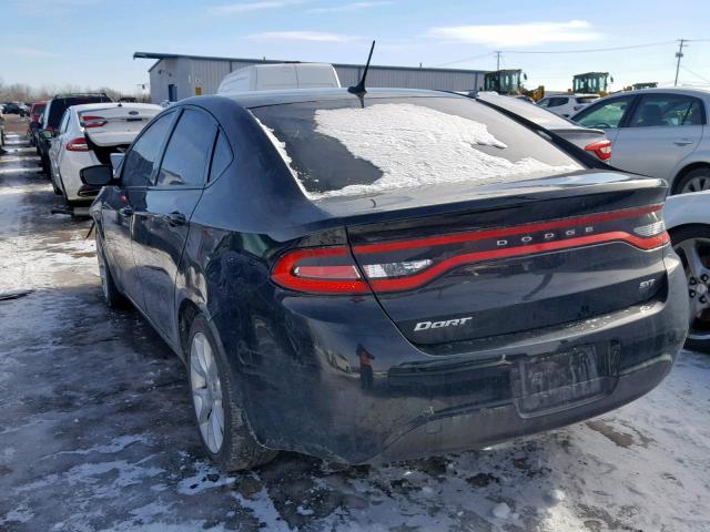 1C3CDFBA6DD100830 - 2013 DODGE DART SXT BLACK photo 3