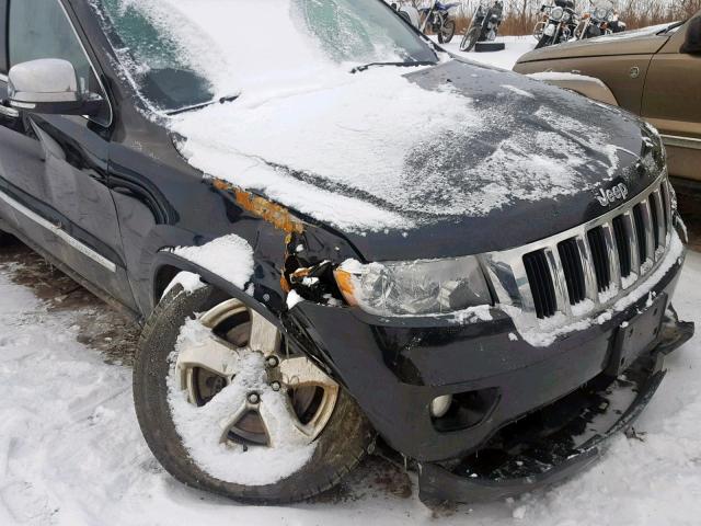 1J4RR5GT1BC652244 - 2011 JEEP GRAND CHER BLACK photo 9