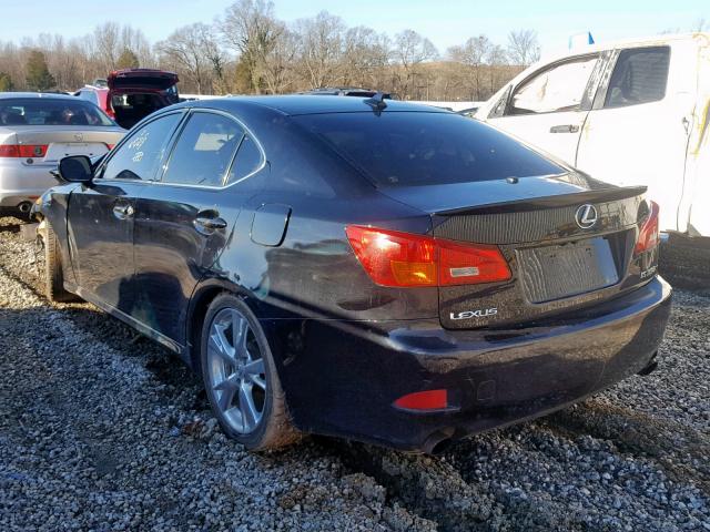 JTHBE262262005386 - 2006 LEXUS IS 350 BLACK photo 3