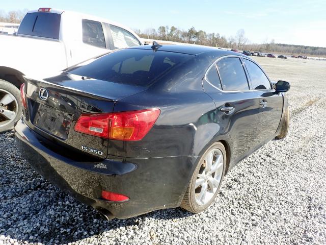 JTHBE262262005386 - 2006 LEXUS IS 350 BLACK photo 4