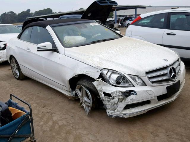 WDDKK5KFXDF201298 - 2013 MERCEDES-BENZ E 350 WHITE photo 1