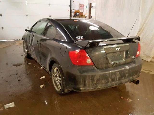 JTKDE167870208689 - 2007 TOYOTA SCION TC შავი ფოტო 3