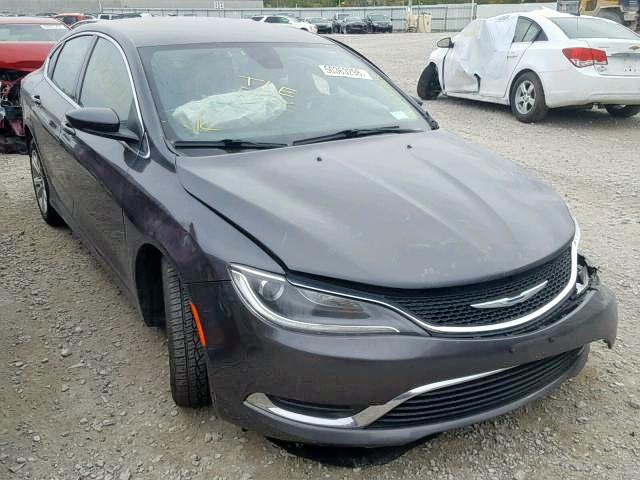 1C3CCCAB4FN616760 - 2015 CHRYSLER 200 LIMITE GRAY photo 1