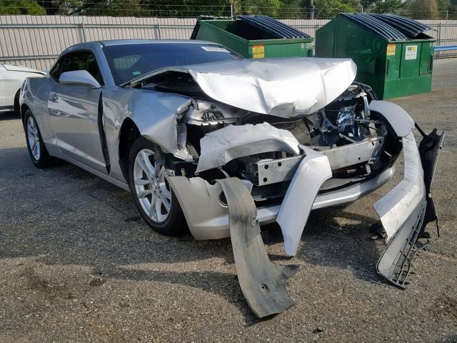 2G1FA1E36E9189632 - 2014 CHEVROLET CAMARO LS SILVER photo 1