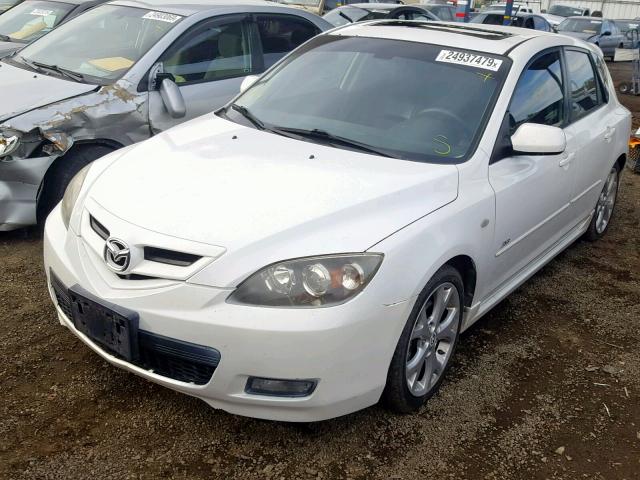 JM1BK344091191895 - 2009 MAZDA 3 S WHITE photo 2