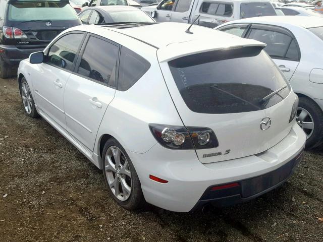 JM1BK344091191895 - 2009 MAZDA 3 S WHITE photo 3