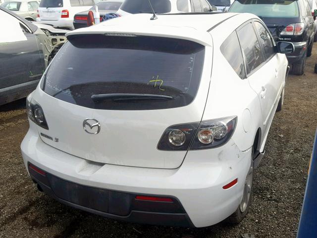 JM1BK344091191895 - 2009 MAZDA 3 S WHITE photo 4