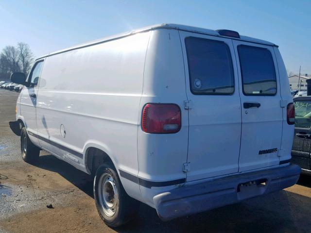 2D7JB21Y93K530359 - 2003 DODGE RAM VAN B2 WHITE photo 3