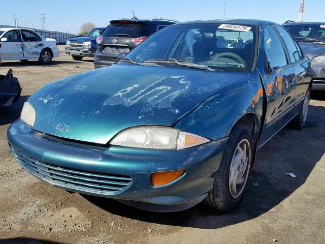 3G1JF52T2XS816825 - 1999 CHEVROLET CAVALIER L GREEN photo 2