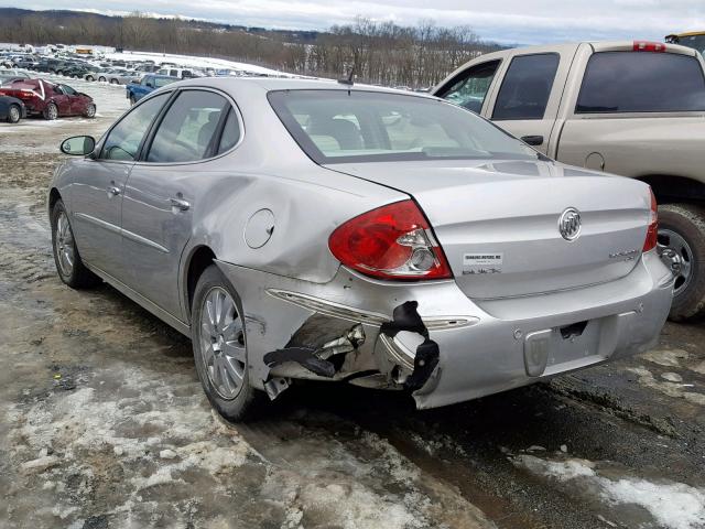 2G4WD582781259145 - 2008 BUICK LACROSSE C SILVER photo 3