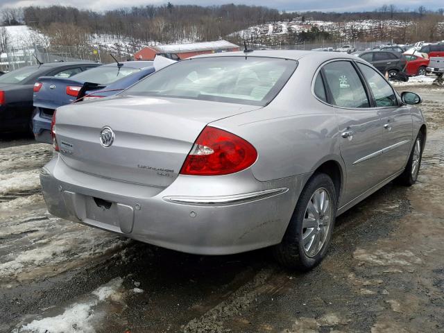 2G4WD582781259145 - 2008 BUICK LACROSSE C SILVER photo 4