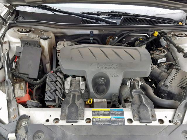 2G4WD582781259145 - 2008 BUICK LACROSSE C SILVER photo 7