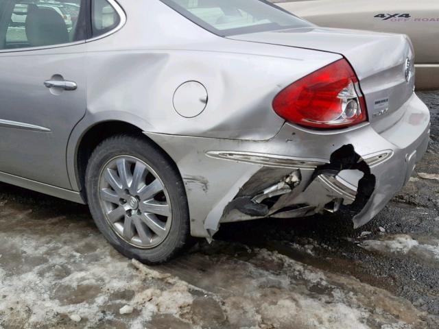 2G4WD582781259145 - 2008 BUICK LACROSSE C SILVER photo 9