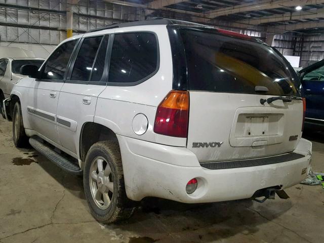 1GKDT13S022182628 - 2002 GMC ENVOY WHITE photo 3