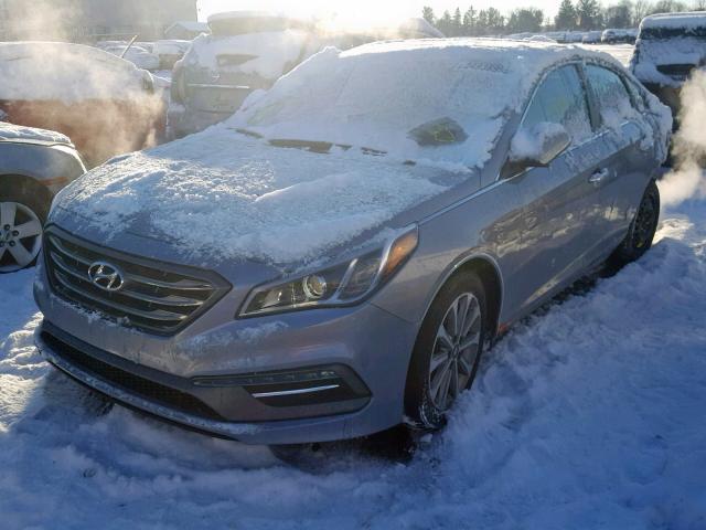 5NPE34AFXHH577933 - 2017 HYUNDAI SONATA SPO GRAY photo 2