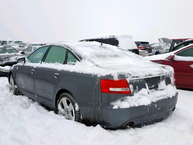 WAUEH74F77N060986 - 2007 AUDI A6 S-LINE GRAY photo 3