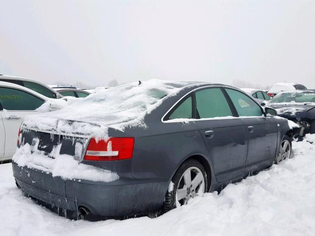 WAUEH74F77N060986 - 2007 AUDI A6 S-LINE GRAY photo 4