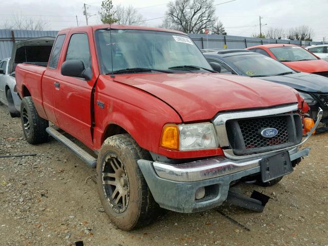 1FTYR15E15PA82516 - 2005 FORD RANGER SUP RED photo 1