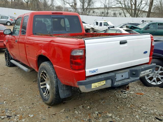 1FTYR15E15PA82516 - 2005 FORD RANGER SUP RED photo 3