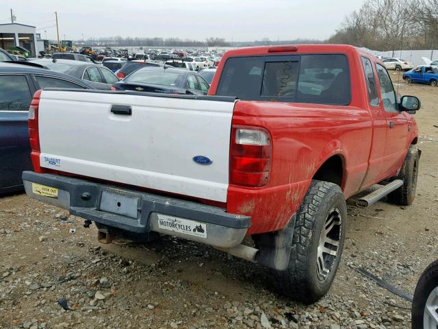 1FTYR15E15PA82516 - 2005 FORD RANGER SUP RED photo 4