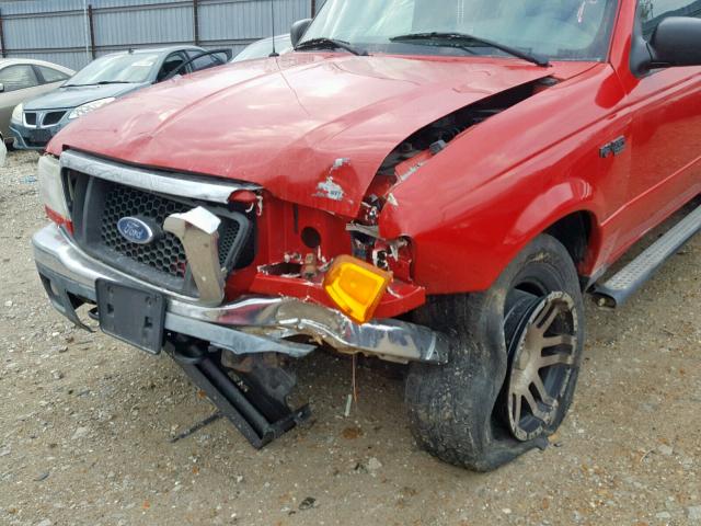 1FTYR15E15PA82516 - 2005 FORD RANGER SUP RED photo 9