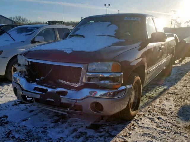 2GTEC19T841313453 - 2004 GMC NEW SIERRA MAROON photo 2