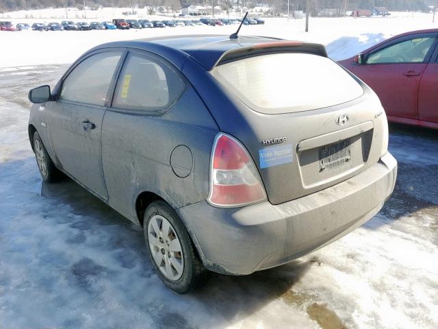 KMHCM3AC8BU207383 - 2011 HYUNDAI ACCENT GL GRAY photo 3