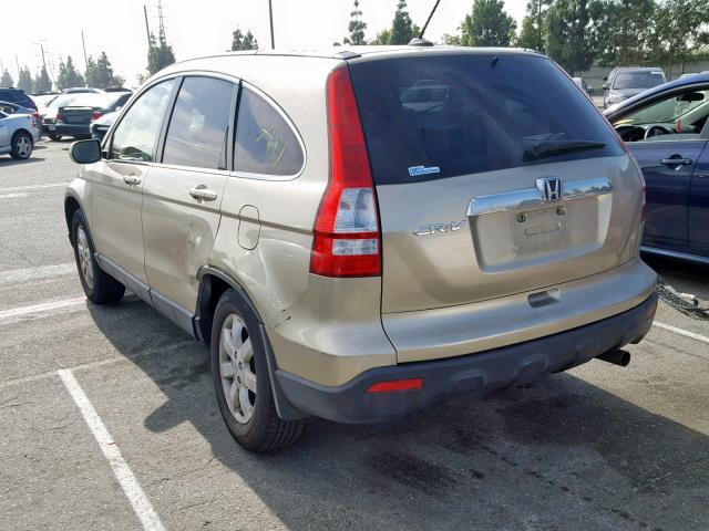 JHLRE38768C012548 - 2008 HONDA CR-V EXL GOLD photo 3