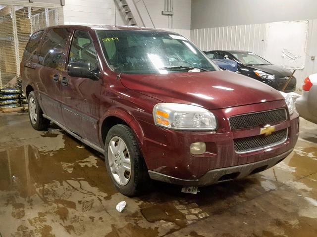 1GNDV23W68D205218 - 2008 CHEVROLET UPLANDER L MAROON photo 1